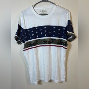 American Rag White and Blue Star Camo Tee